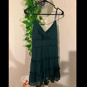 BNWT Altar'd State Green Dot Dress Women's